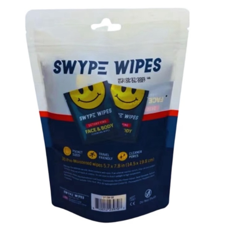 Swype Wipes Detoxifying Face & Body Cleansing Wipes - Picture 3 of 3